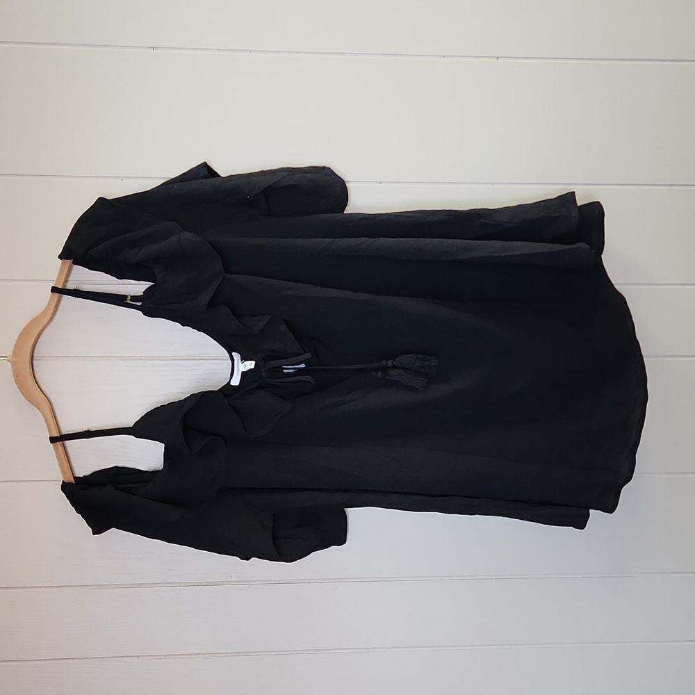 Maurices Cold Shoulder Black Top